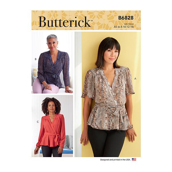 Top | Butterick B6828 | 32-40, image number 1