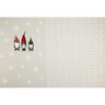 French Terry Sommersweat Panel Drei Weihnachtswichtel – beige,  thumbnail number 4