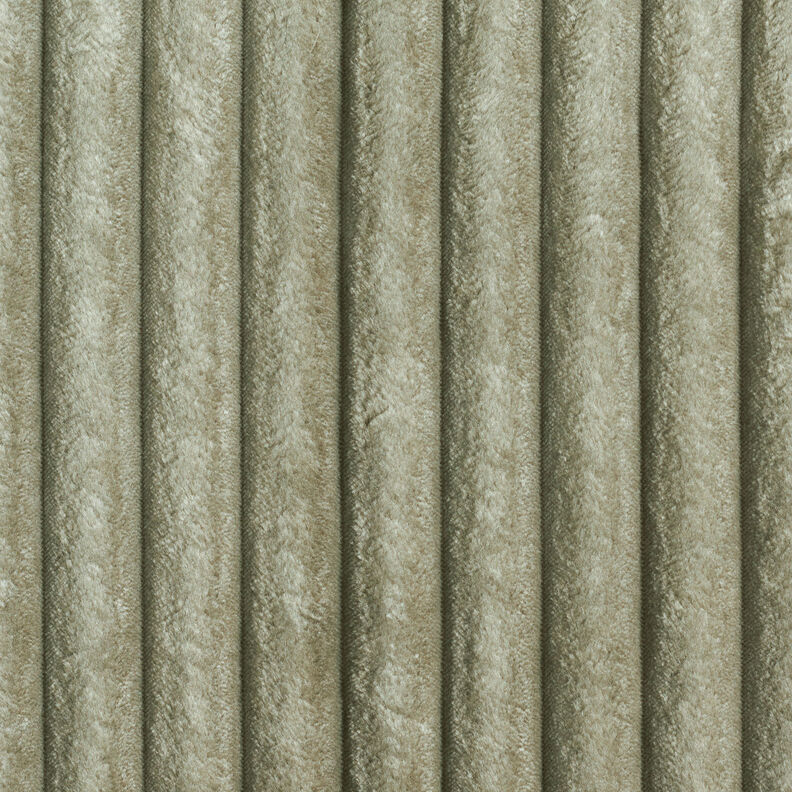 Polsterstoff Fellstreifen – hellkhaki,  image number 1