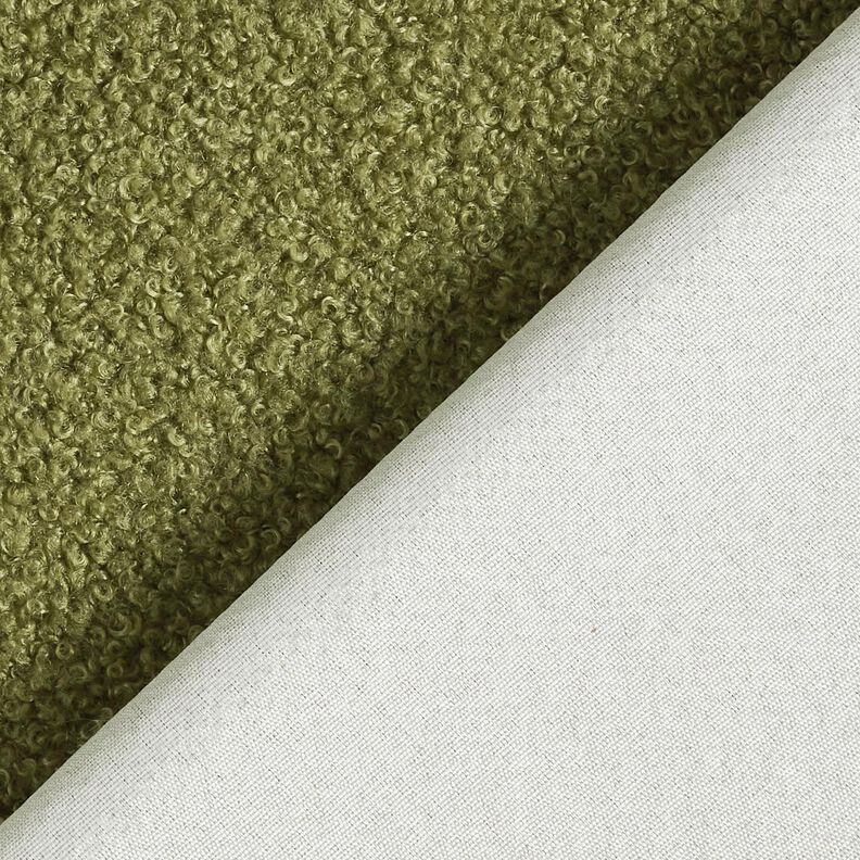 Polsterstoff Teddy weich – oliv,  image number 3