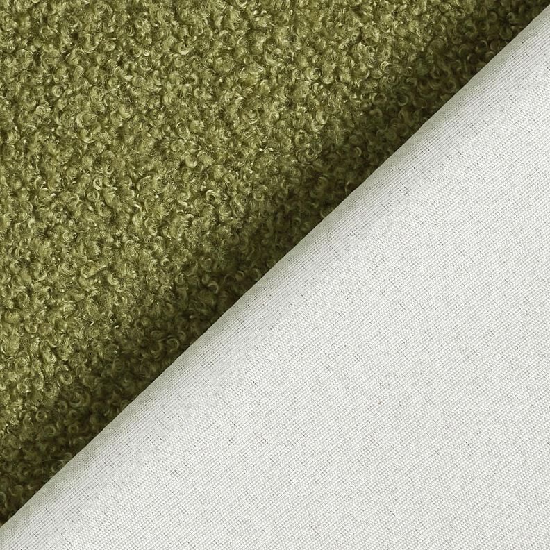Polsterstoff Teddy weich – oliv, image number 3