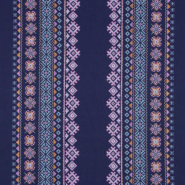 GOTS Jersey EVERMORE Stitches | Hamburger Liebe - Albstoffe – marineblau | Reststück 50cm