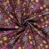 Baumwollstoff Popeline Sternen-Mix – bordeauxrot/gold,  thumbnail number 3