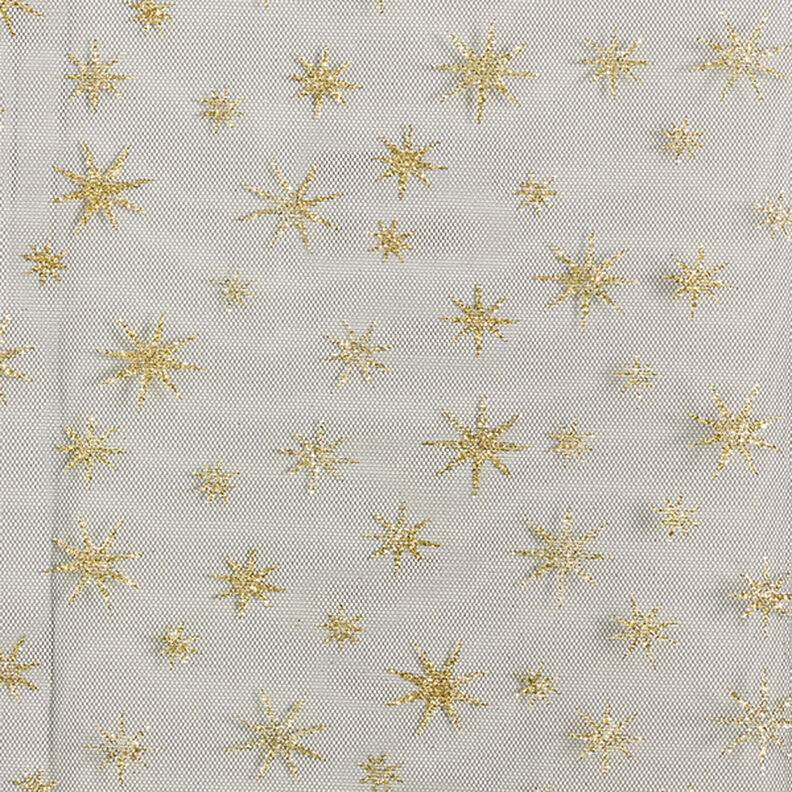 Tüll Glitzersterne – schwarz/gold,  image number 1