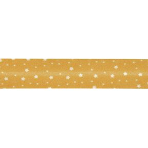 Schrägband Sterne Bio-Baumwolle [20 mm] – senf, 