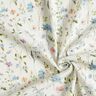 Rippenjersey Aquarell Blumenwiese – elfenbein,  thumbnail number 3