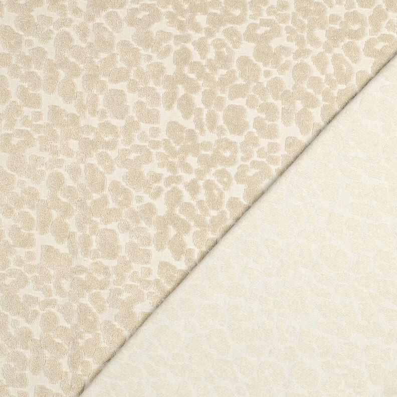 Frotteestoff Stretch Leo  – sand,  image number 4