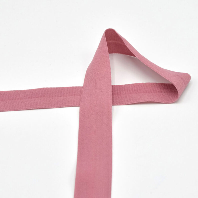 Elastisches Einfassband (Falzgummi) matt [20 mm] – altrosa,  image number 1