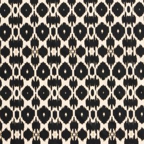 Badeanzugstoff abstrakter Leoprint – schwarz/cashew, 