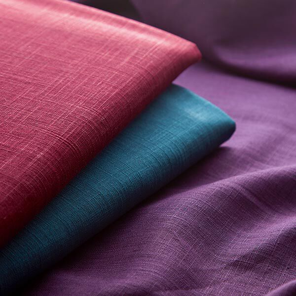 Leinen Medium – bordeauxrot | Reststück 100cm