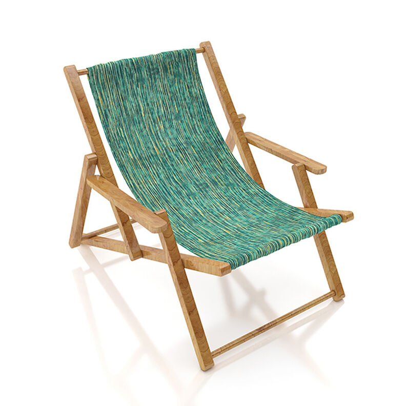 Outdoorstoff Canvas Feine Streifen – petrol,  image number 9