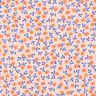 GOTS Baumwollpopeline Streublümchen | Poppy Fabrics – natur/pfirsichorange,  thumbnail number 1