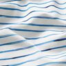 Baumwolljersey Aquarell-Streifen Digitaldruck – elfenbein/königsblau,  thumbnail number 2
