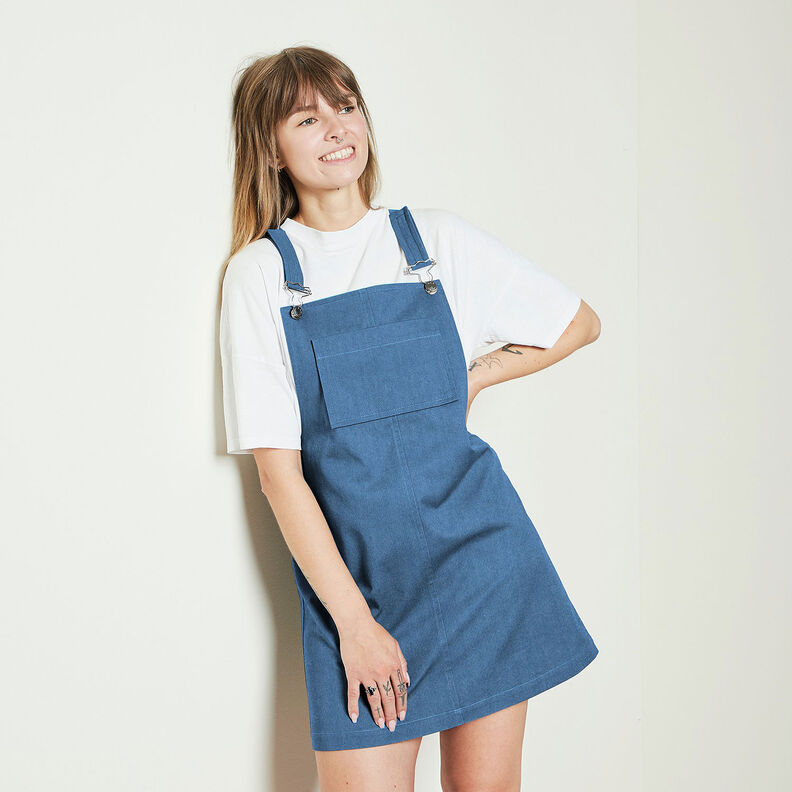 Baumwoll-Denim Stretch medium – jeansblau, image number 5
