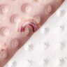 Kuschelfleece geprägte Punkte und Regenbögen – rosa,  thumbnail number 3