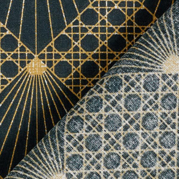 Baumwollstoff Cretonne Wienergeflecht – marineblau,  image number 4