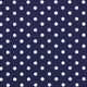 Baumwollpopeline große Punkte – marineblau/weiss,  thumbnail number 1