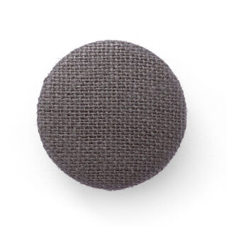 Bezogener Knopf, Leinen Medium 14 - schiefergrau, 