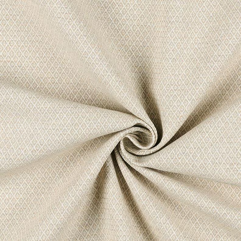 Möbelstoff Jacquard Miniraute – beige,  image number 2