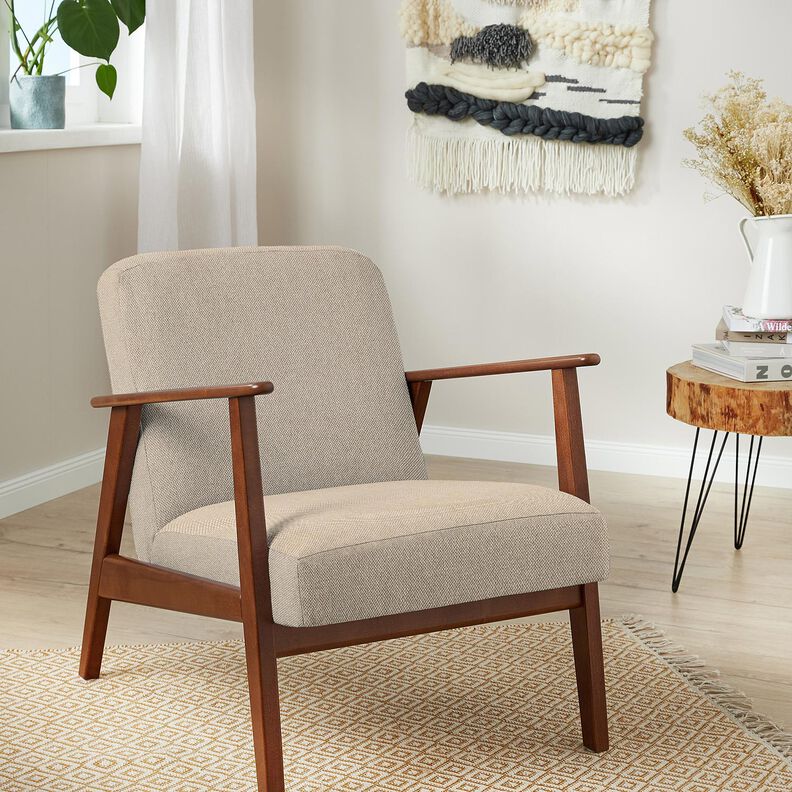 Polsterstoff Melange weich – dunkelbeige,  image number 5