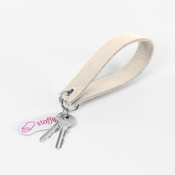 Filz 90cm / 3mm stark – hellbeige | Reststück 50cm