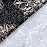 Baumwolljersey Mandalas | Glitzerpüppi – schwarz/silbergrau,  thumbnail number 4