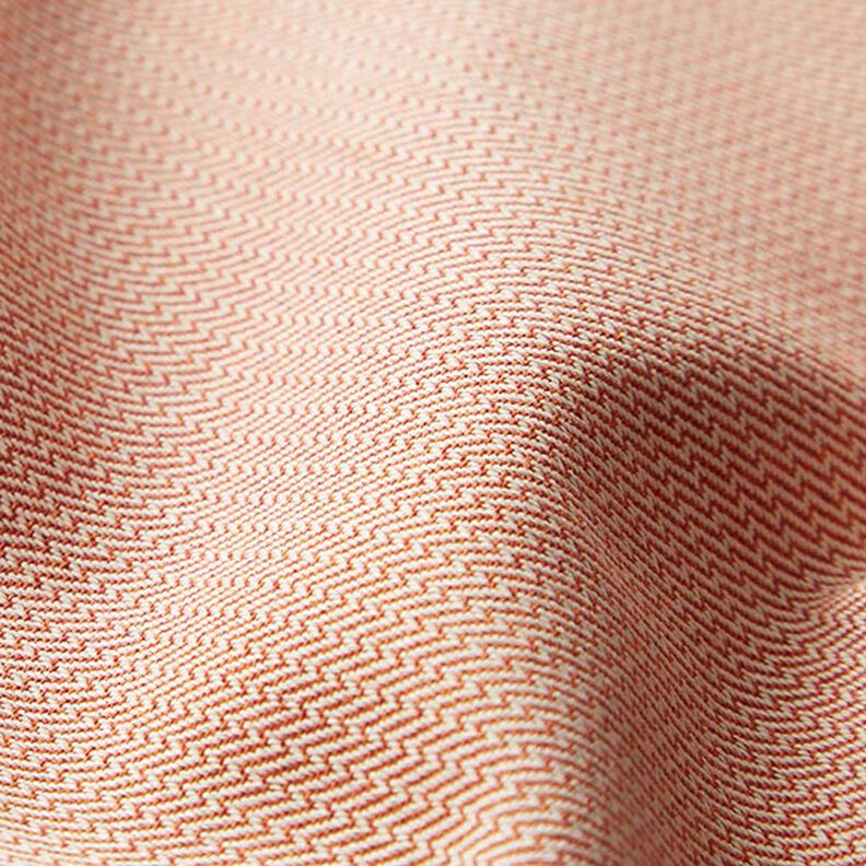 Outdoorstoff Jacquard kleines Zickzack – terracotta,  image number 3