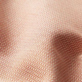 Outdoorstoff Jacquard kleines Zickzack – terracotta, 