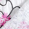 Krinkel-Voile Blumen und Leomuster – weiss/schwarz,  thumbnail number 4