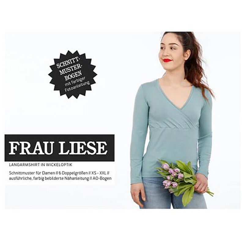 FRAU LIESE Shirt in Wickeloptik | Studio Schnittreif | XS-XXL,  image number 1