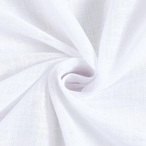 Gardinenstoff Voile Leinenlook 300 cm – weiss, 