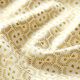 Baumwollstoff Popeline Eiskristalle – wollweiss/gold,  thumbnail number 2