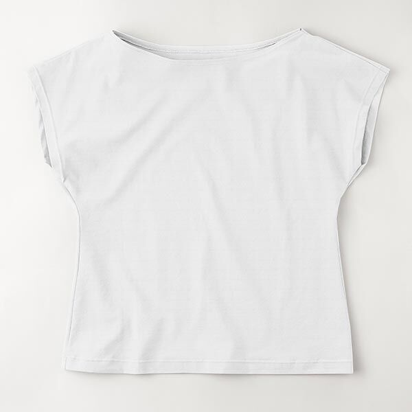 Baumwolljersey Medium Uni – weiss | Reststück 100cm