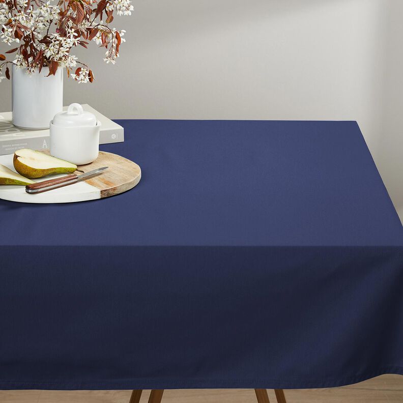 Reinleinen schwer Uni – marineblau,  image number 7