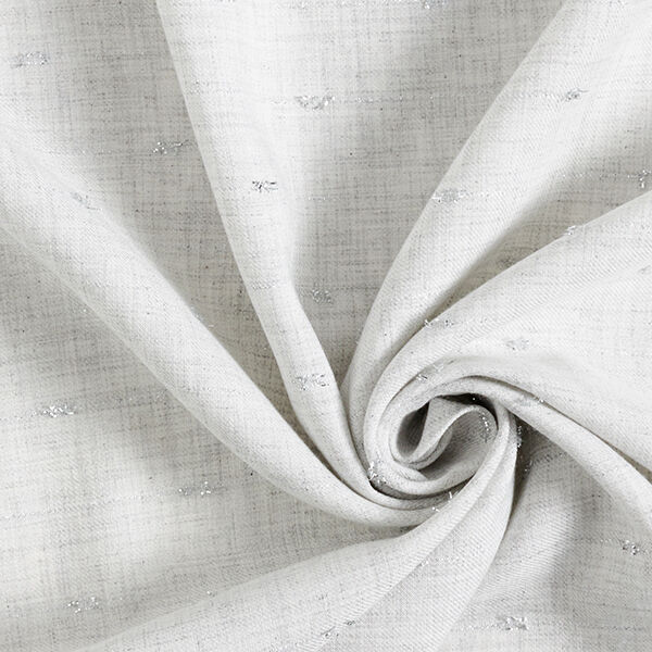 Viskosestoff Lurex-Streifen Melange – nebelgrau, image number 3