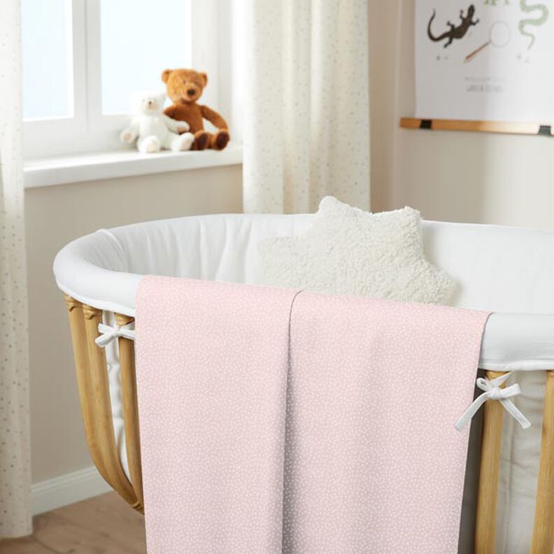 Baumwollstoff Cretonne unregelmäßige Punkte – rosé,  image number 6