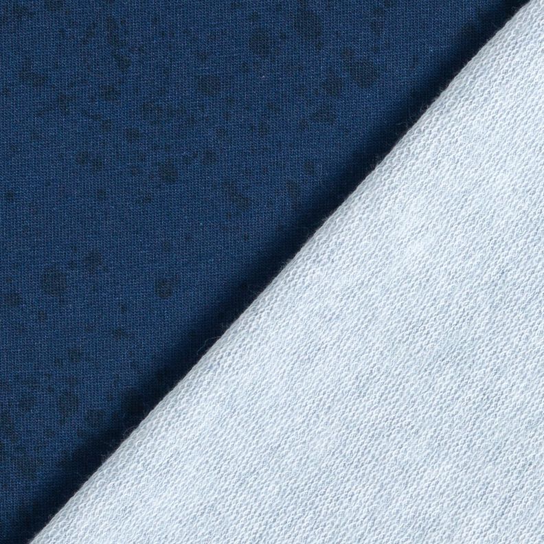 French Terry Kombistoff Sprenkel | Glitzerpüppi – marineblau,  image number 4