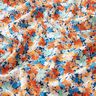 Viskosestoff gesprenkelte Blümchen – terracotta/blau,  thumbnail number 2