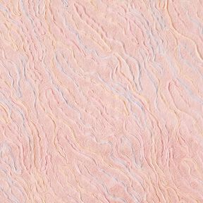 Kunstfell mit aufgestepptem Tüll – rosé, 
