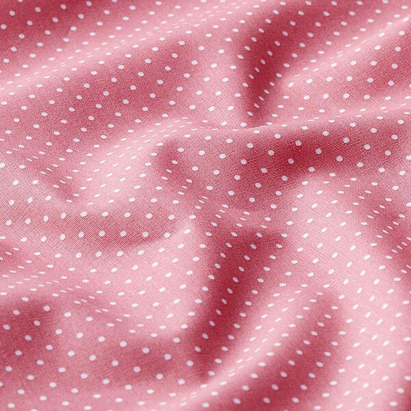 Baumwollpopeline kleine Punkte – rosa/weiss,  image number 2