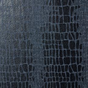 Viskosedenim Reptil-Optik – schwarzblau, 