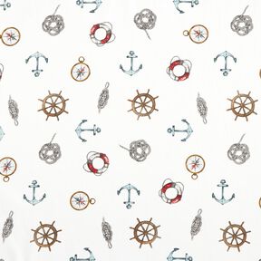 Dekostoff Panama Maritim – weiss, 