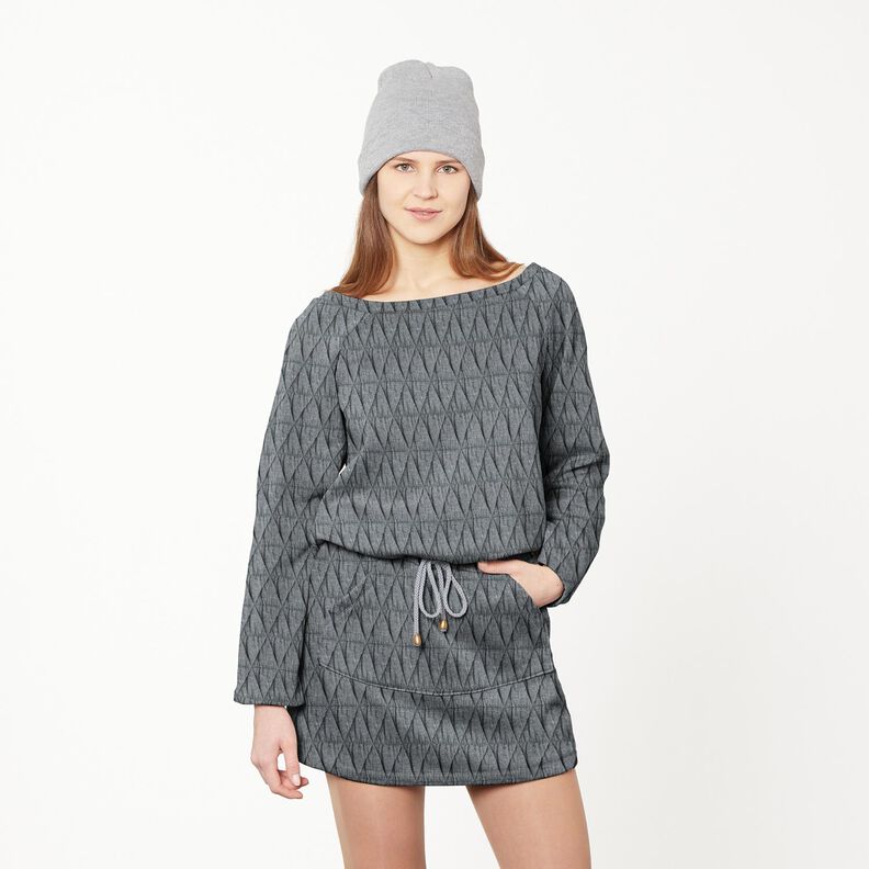 Steppjersey Rauten – grau,  image number 5
