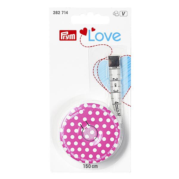Rollmaßband 150cm | Prym Love – pink,  image number 1