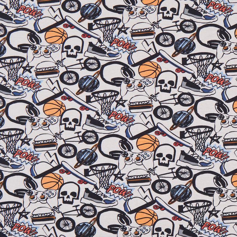 Baumwolljersey Cool Stuff | by Poppy helltaupe,  image number 1