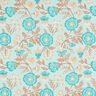 Viskose Voile Blumen Tiffany – helltürkis,  thumbnail number 1