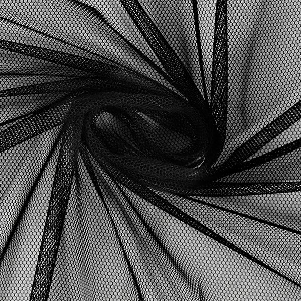Soft Mesh – schwarz | Reststück 50cm
