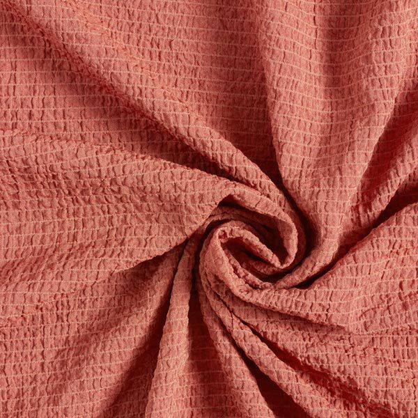 Leichter Seersucker uni – terracotta, image number 1
