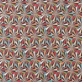 Dekostoff Gobelin Diamanten – schwarz/grün, 