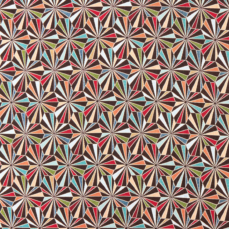Dekostoff Gobelin Diamanten – schwarz/grün,  image number 1